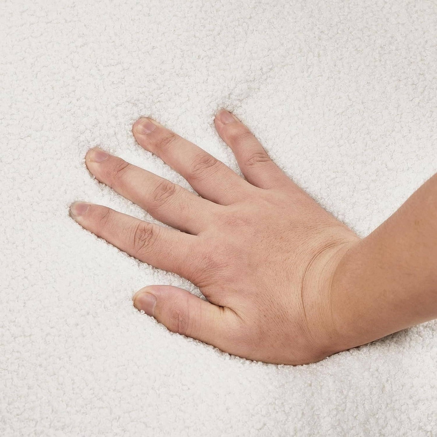 Ivory Boucle Accent Chairs (Set Of 2)