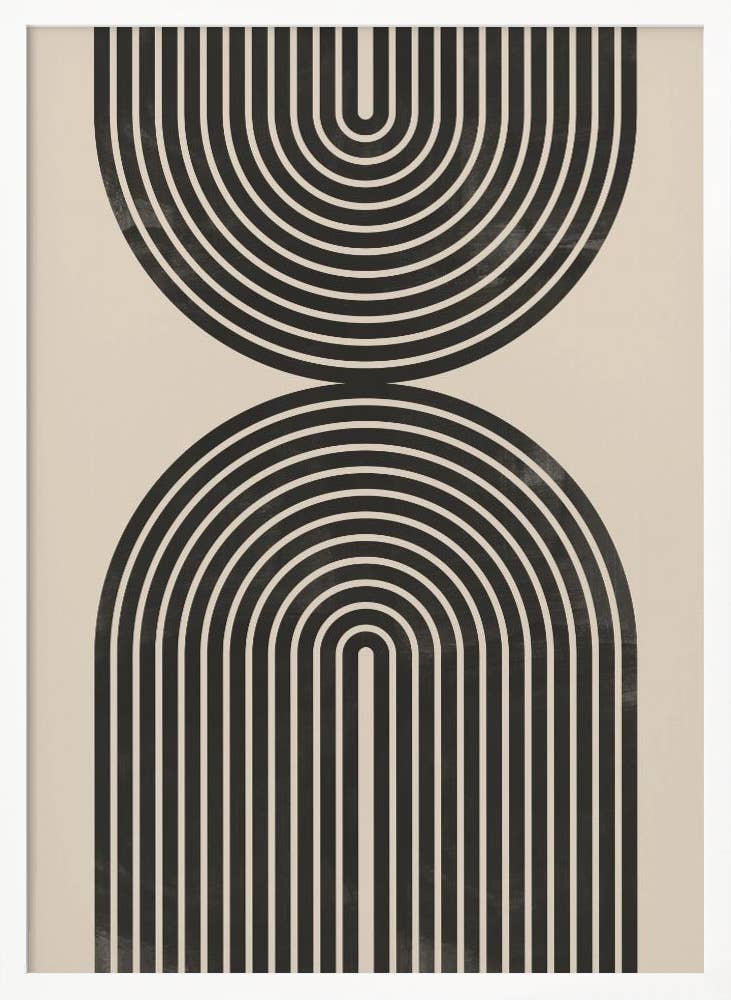 "Black Arch Line Art" Wall Art