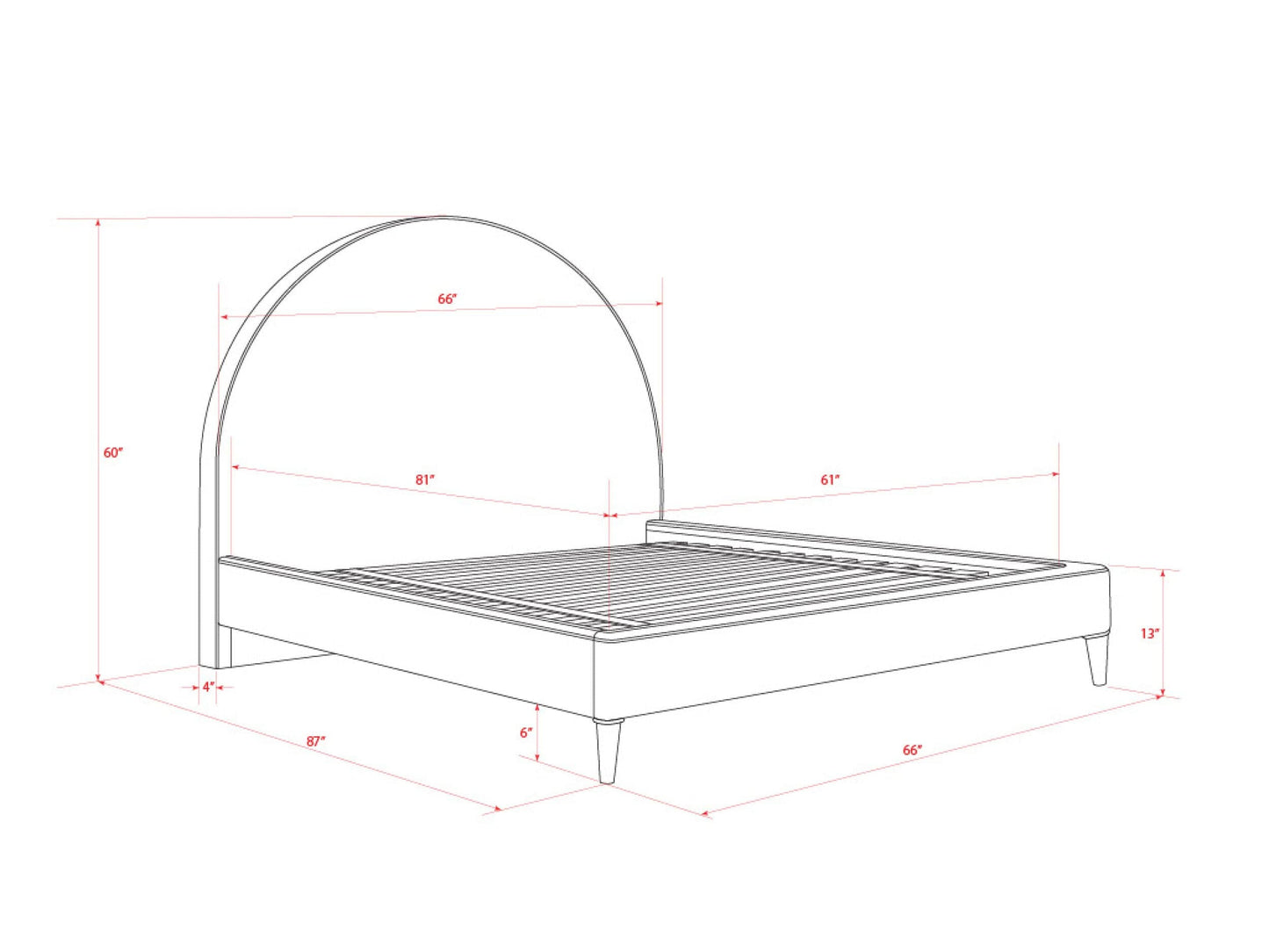 Elipse Upholstered Bed Bed