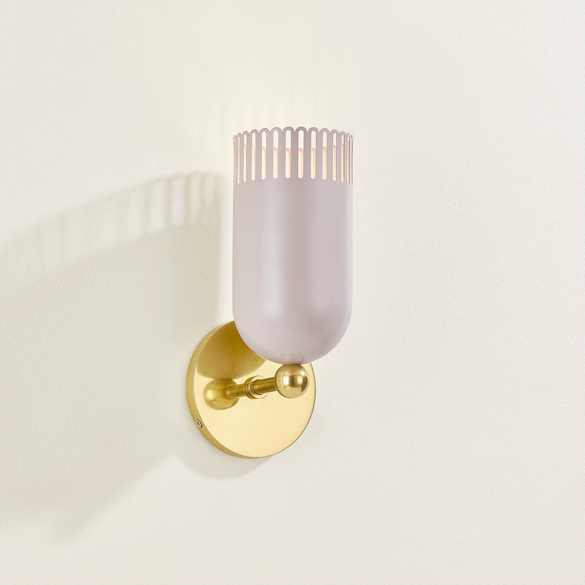 Zoe Feldman x Mitzi Liba 1 Light Wall Sconce Wall Sconces mitzi-H884101-AGB/SPG 806134931070
