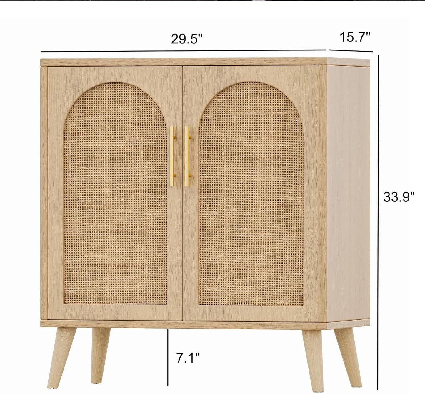 Chic Rattan Storage Cabinet