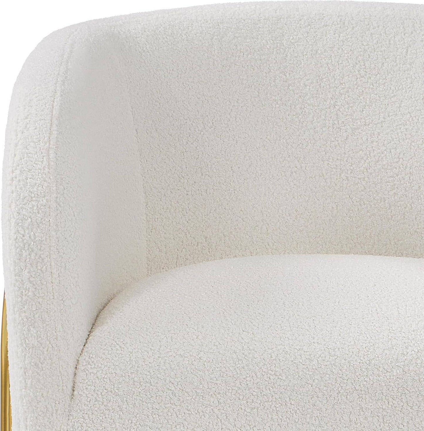 Ivory Boucle Accent Chairs (Set Of 2)