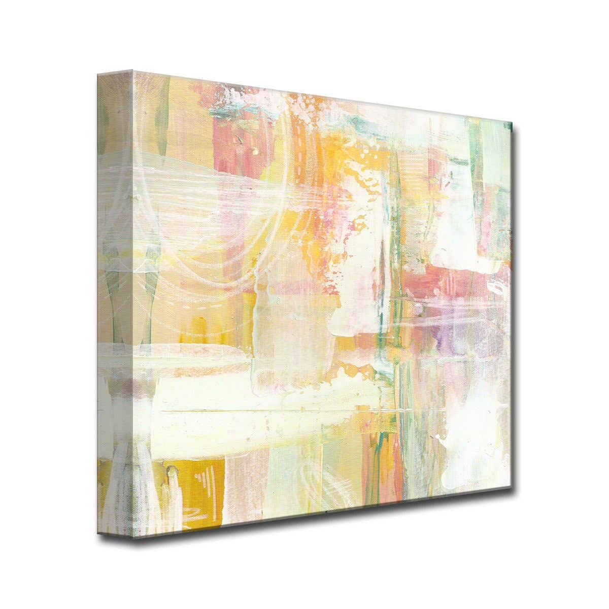 Sweet Floral Dreams' Wrapped Canvas Abstract Wall Art