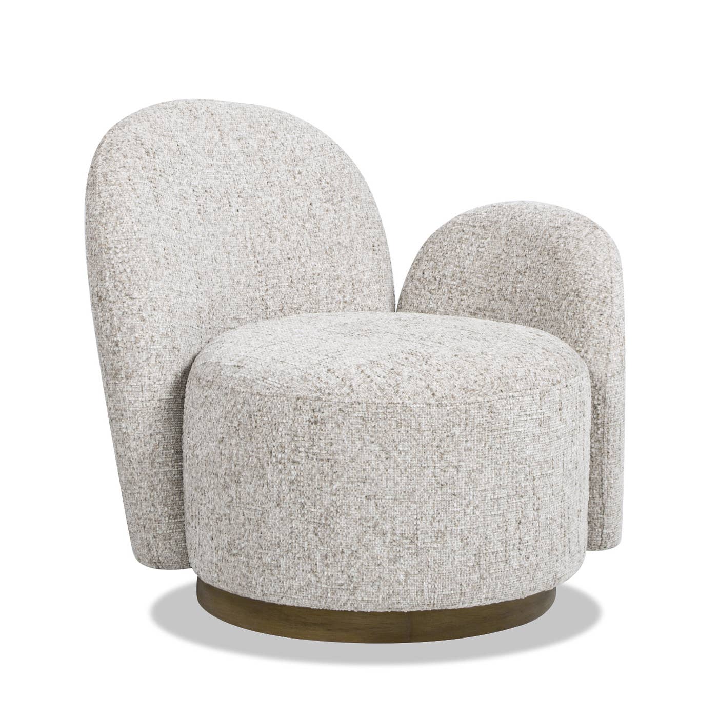 Duo 31.5" RAF One-Arm Swivel Accent Chair