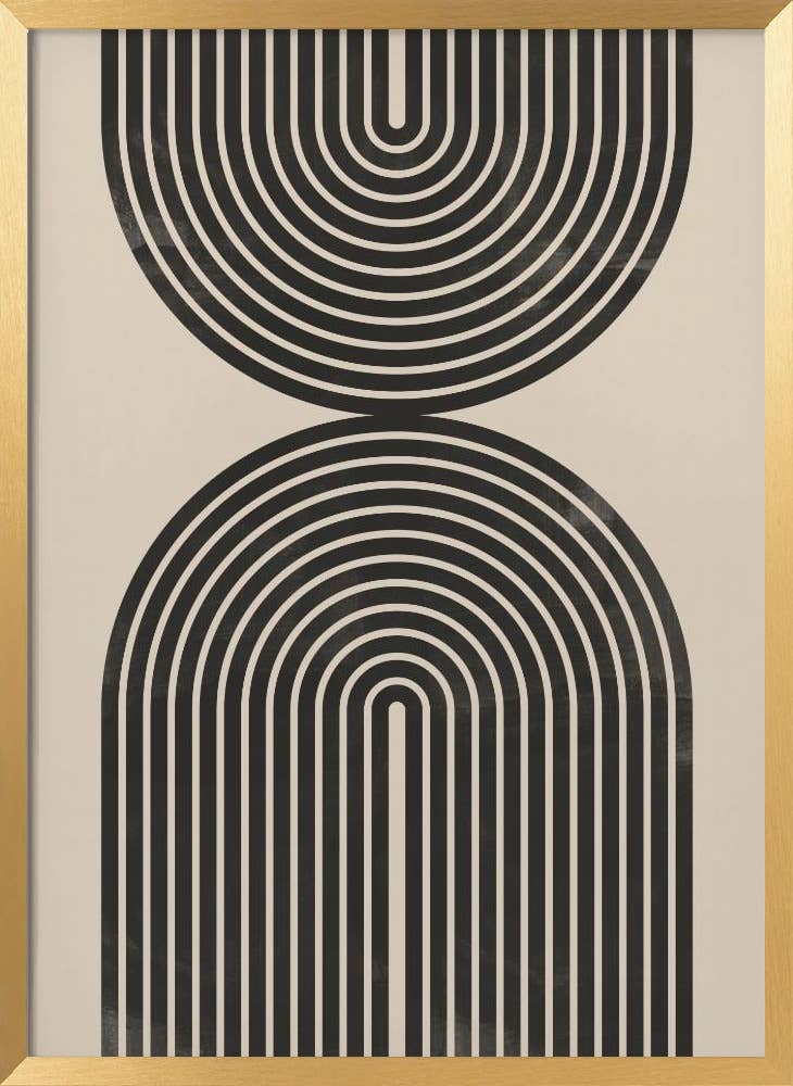 "Black Arch Line Art" Wall Art