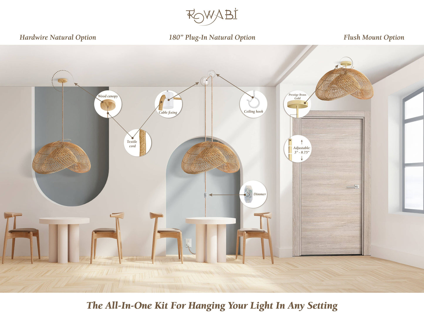 Sepherina Rattan Pendant Light