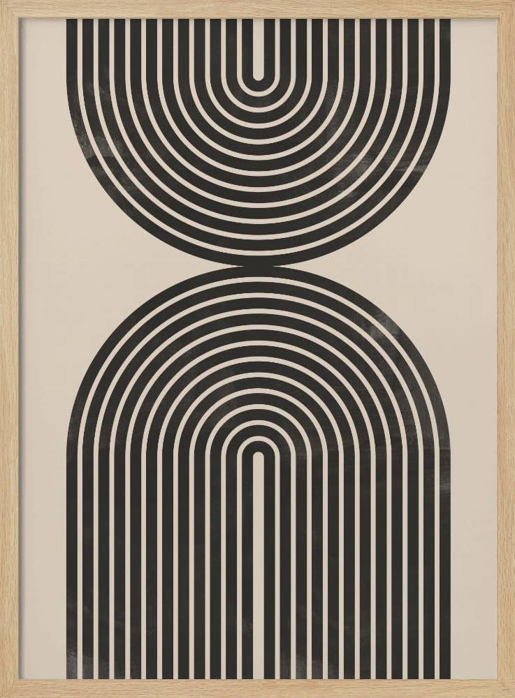 "Black Arch Line Art" Wall Art