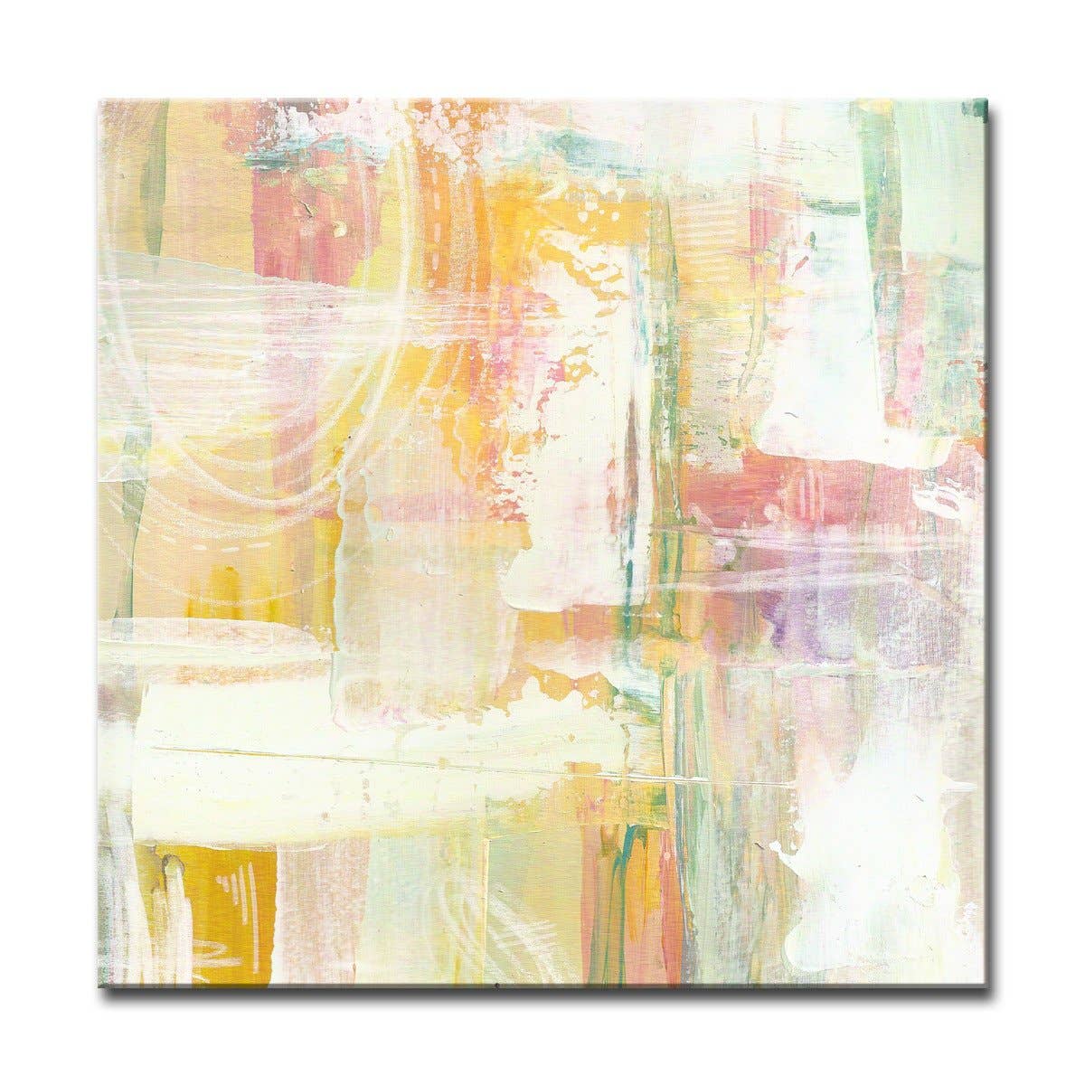 Sweet Floral Dreams' Wrapped Canvas Abstract Wall Art