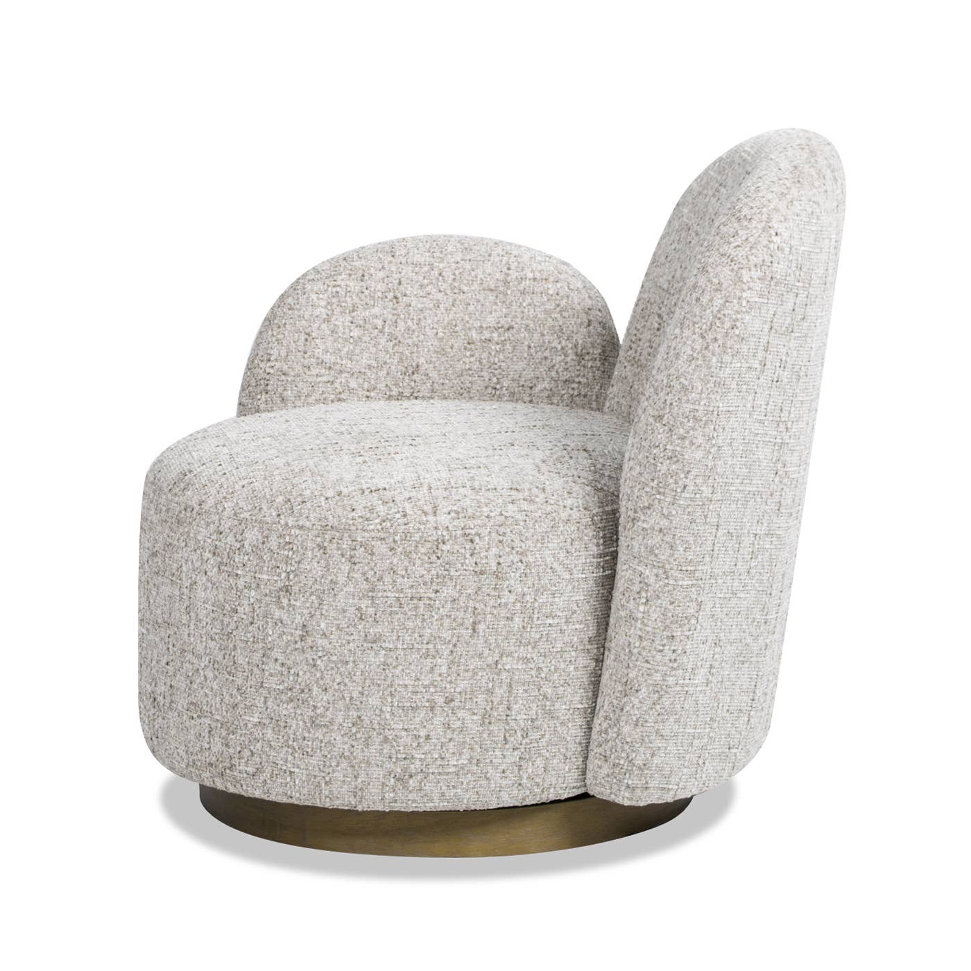 Duo 31.5" LAF One-Arm Swivel Accent Chair