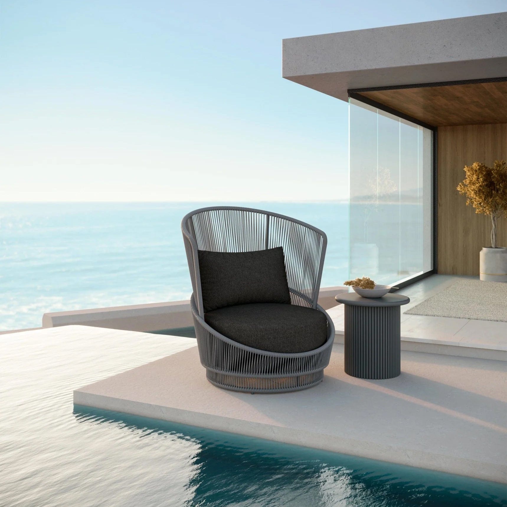Azzurro Living Palma Outdoor Club Chair Outdoor Furniture