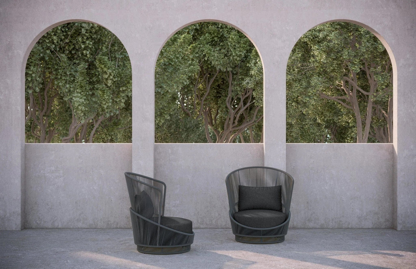 Azzurro Living Palma Outdoor Club Chair Outdoor Furniture