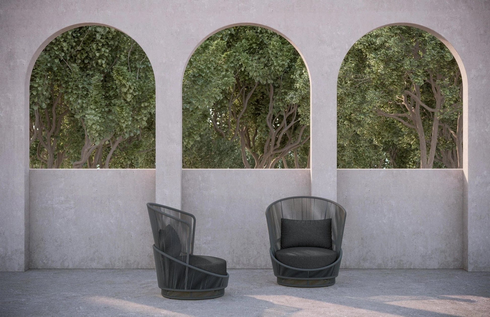 Azzurro Living Palma Outdoor Club Chair Outdoor Furniture