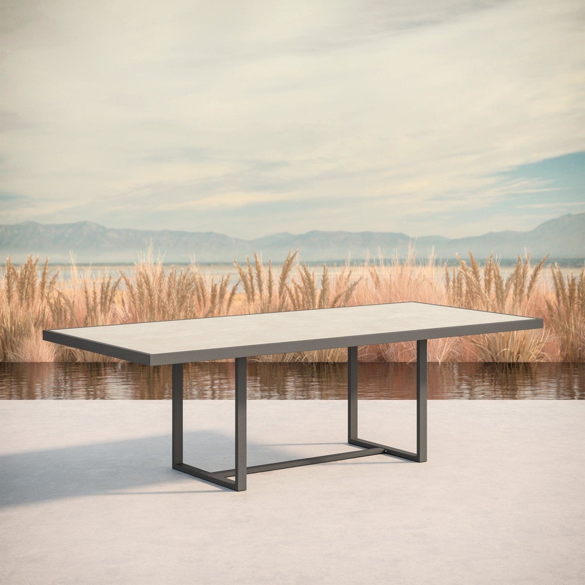 Azzurro Living Pavia Outdoor Dining Table - Charcoal Outdoor Furniture