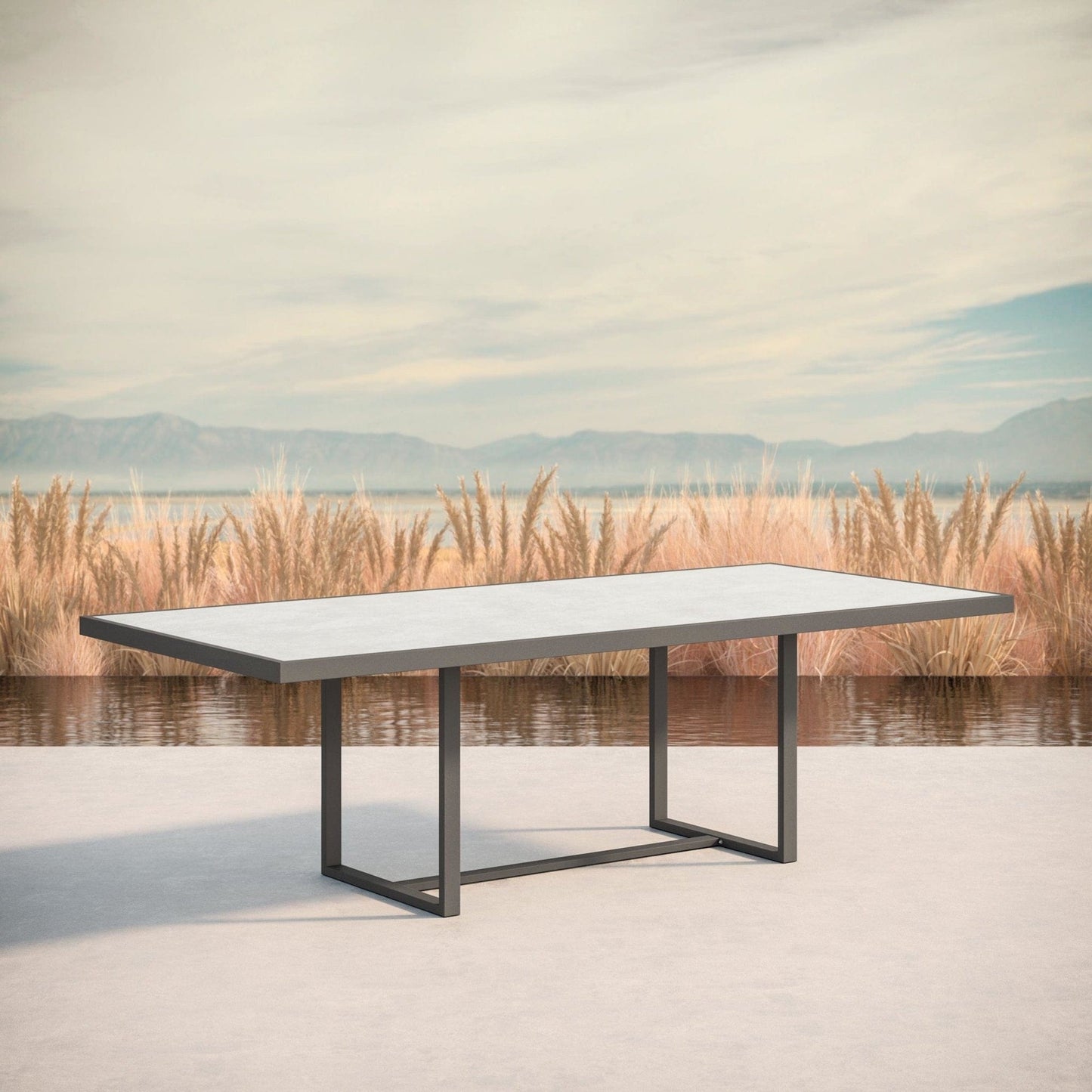 Azzurro Living Pavia Outdoor Dining Table - Charcoal Outdoor Furniture