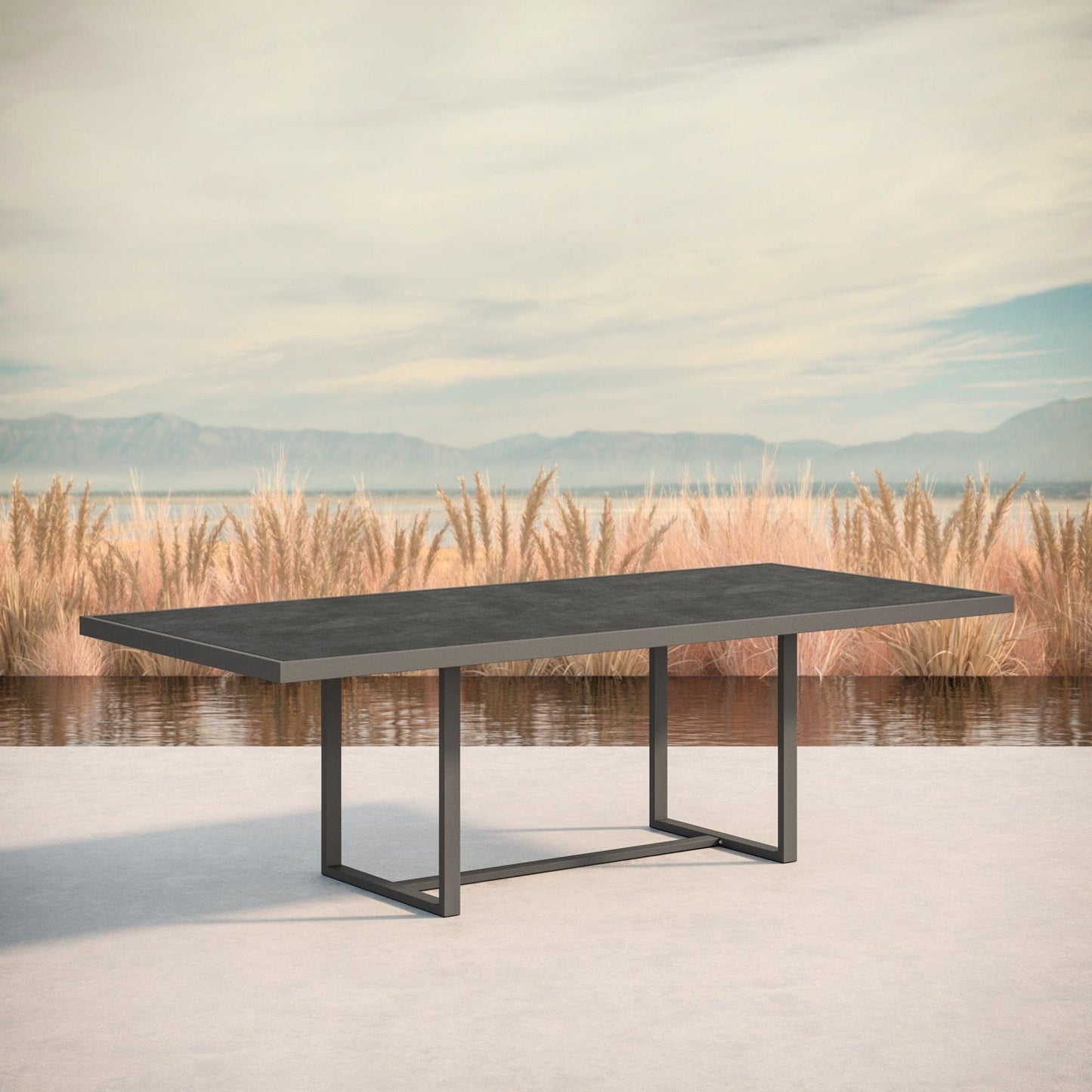 Azzurro Living Pavia Outdoor Dining Table - Charcoal Outdoor Furniture