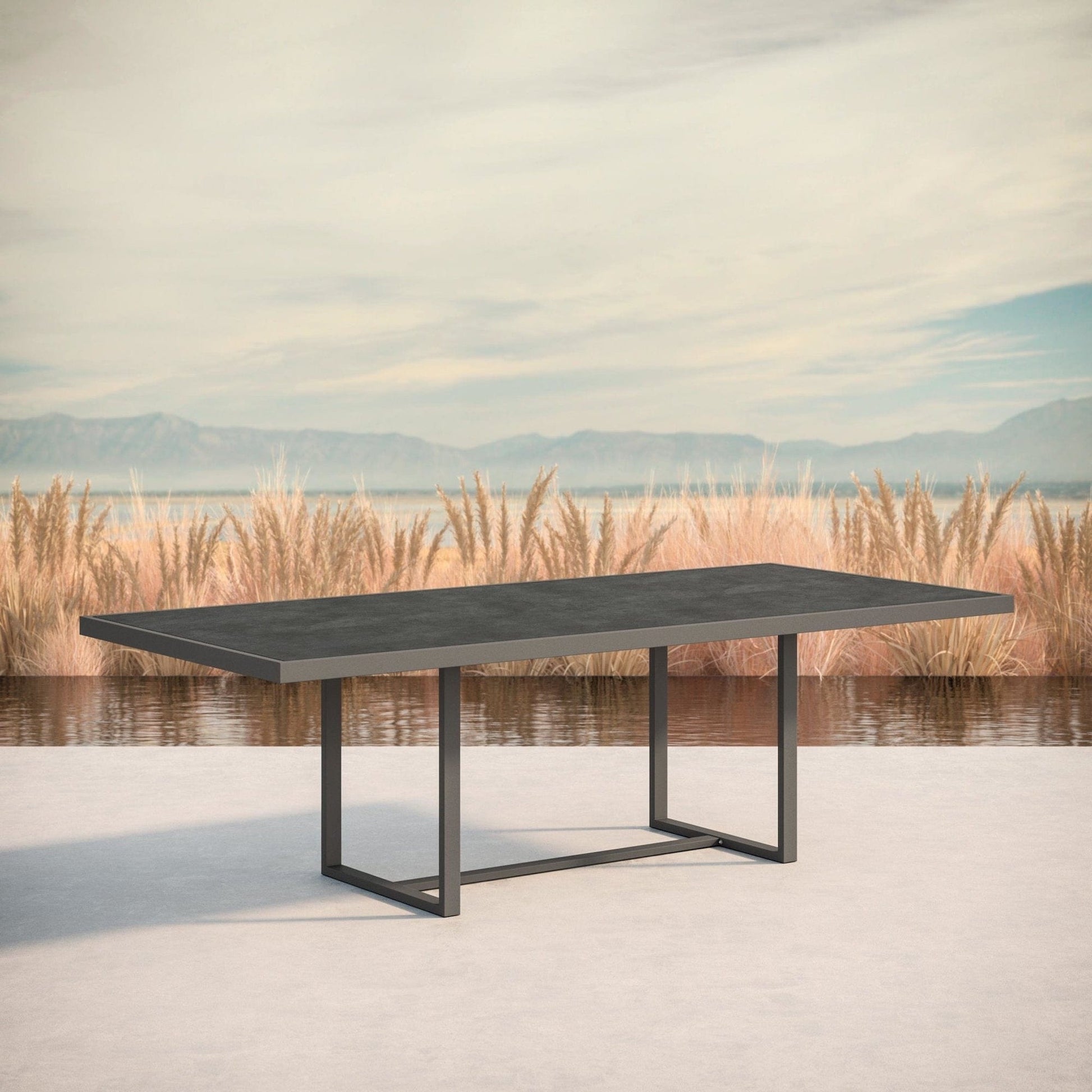 Azzurro Living Pavia Outdoor Dining Table - Charcoal Outdoor Furniture