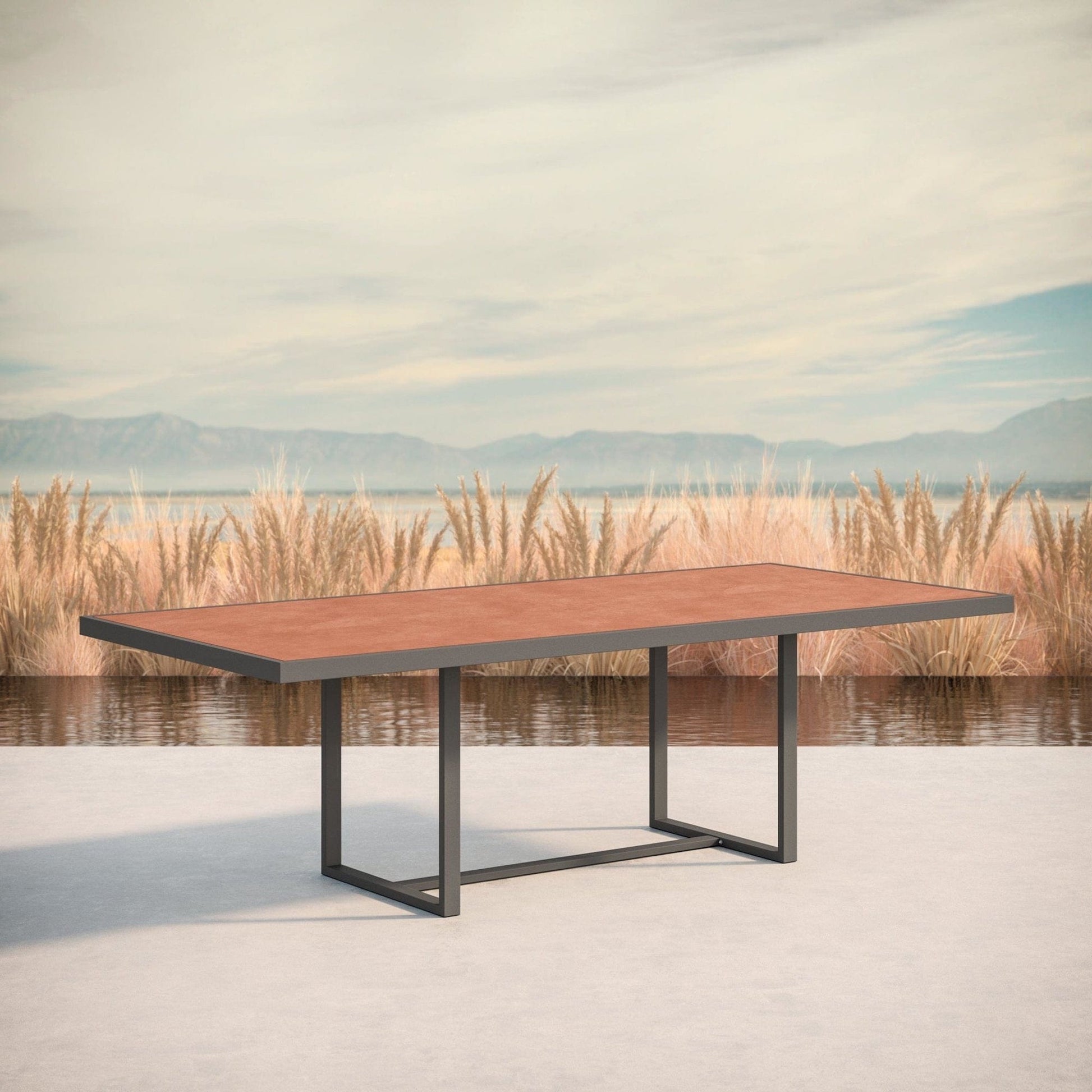 Azzurro Living Pavia Outdoor Dining Table - Charcoal Outdoor Furniture