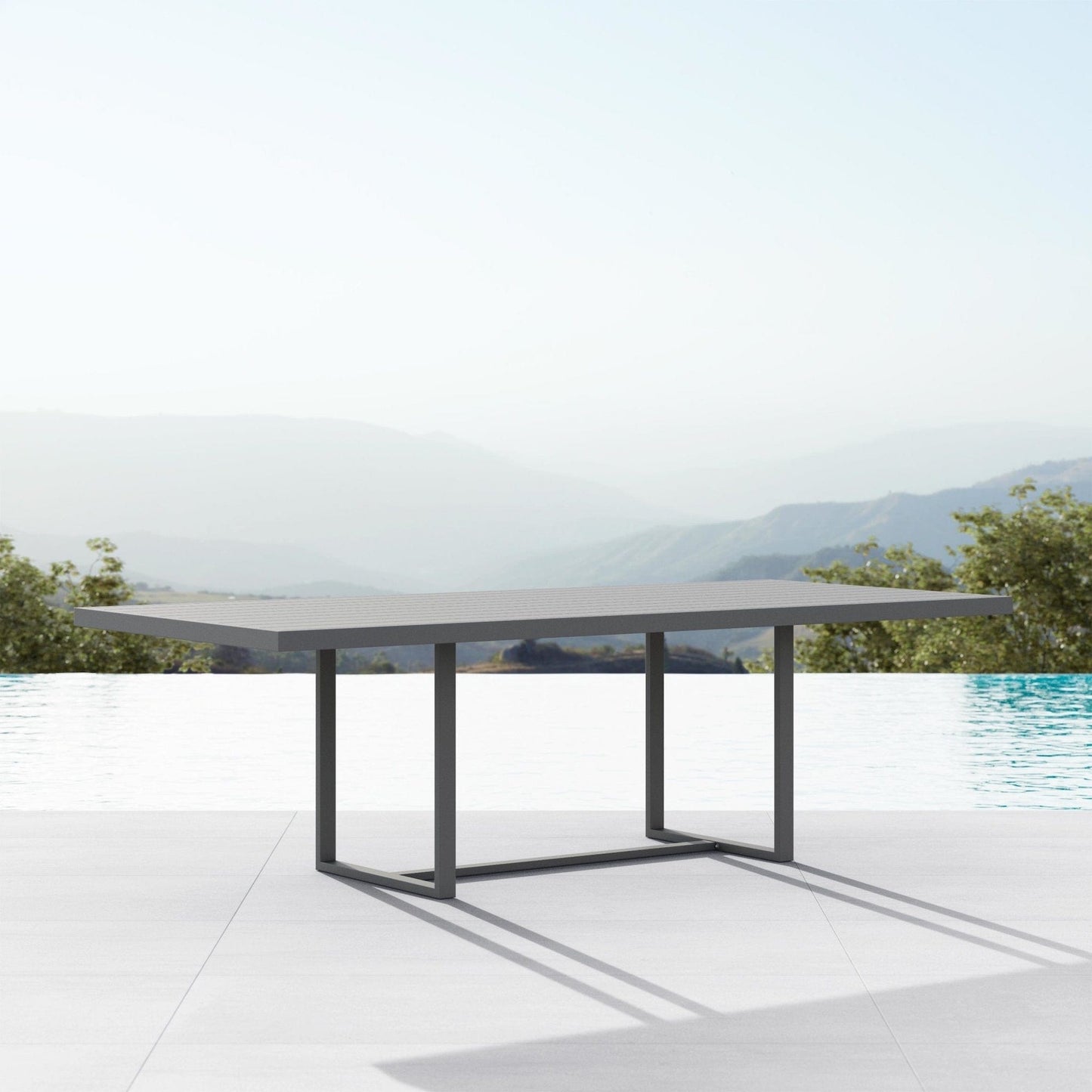 Azzurro Living Pavia Outdoor Dining Table - Charcoal Outdoor Furniture