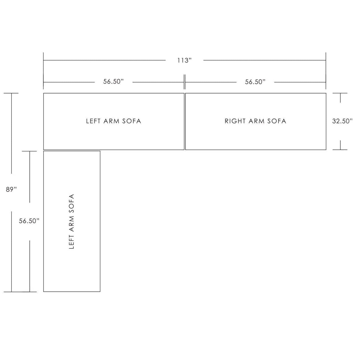 Azzurro Living Porto Outdoor Sectional Outdoor Furniture