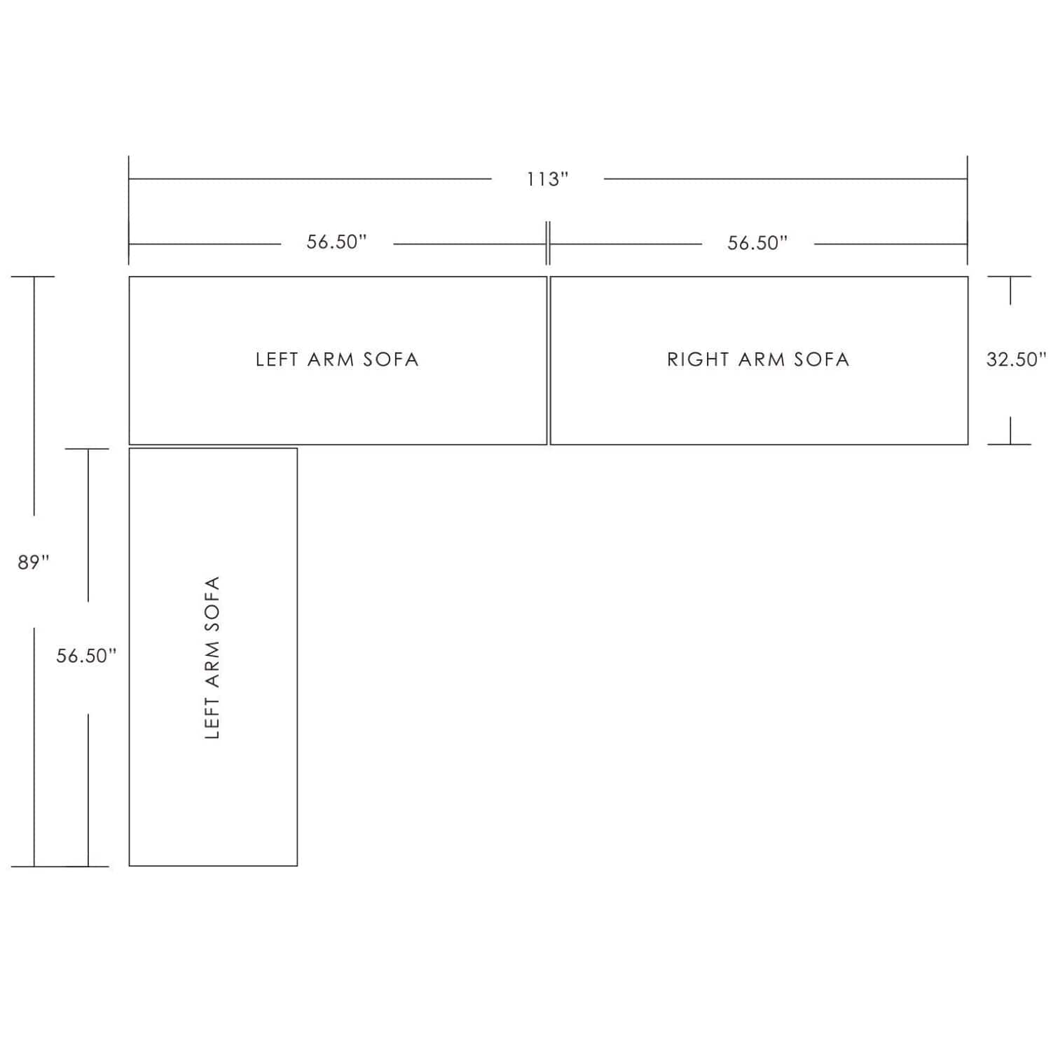 Azzurro Living Porto Outdoor Sectional Outdoor Furniture