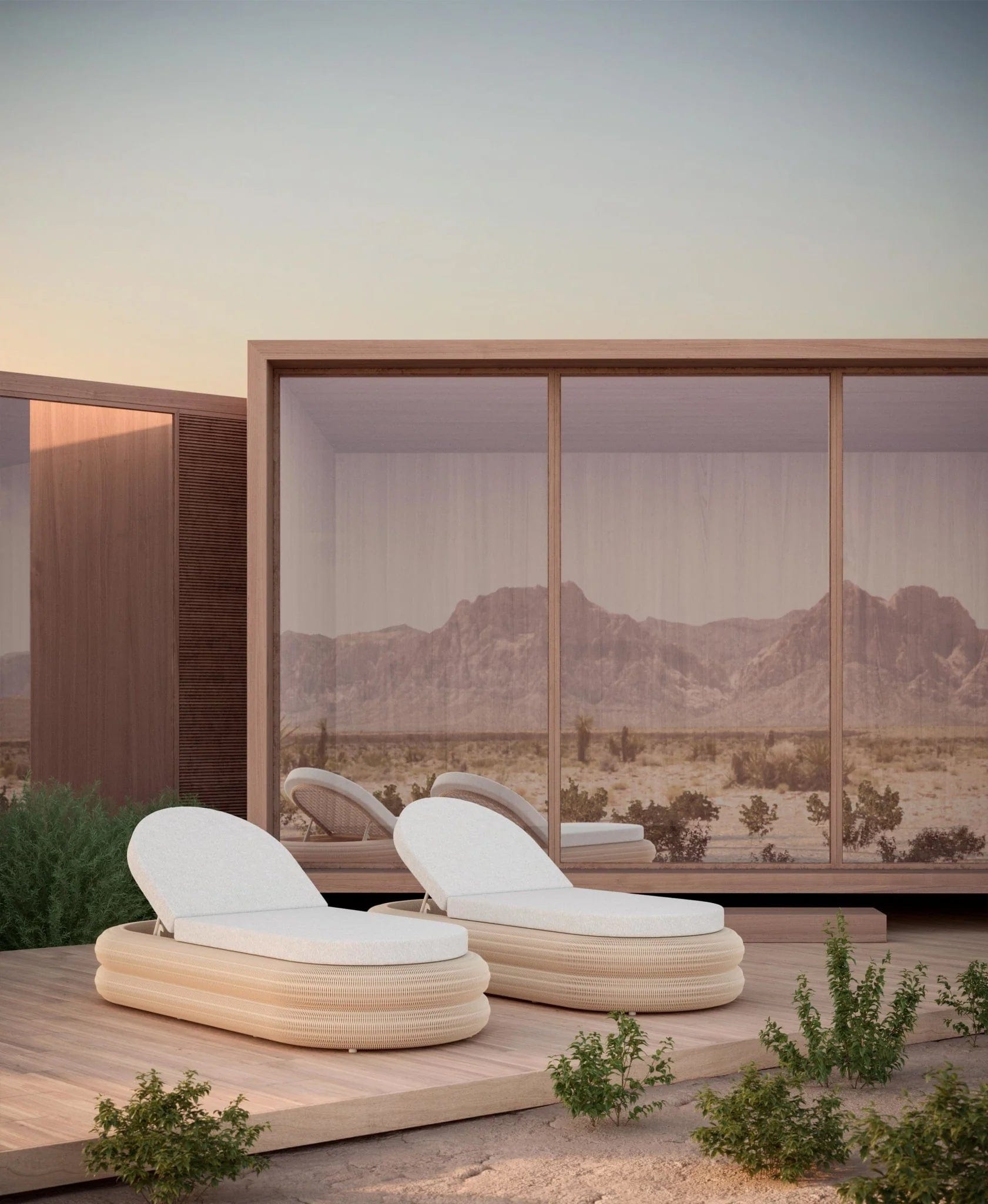 Azzurro Living Texoma Outdoor Lounger Outdoor Furniture azzurro-TEX-W05S1S-CU