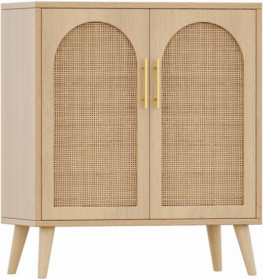 Chic Rattan Storage Cabinet