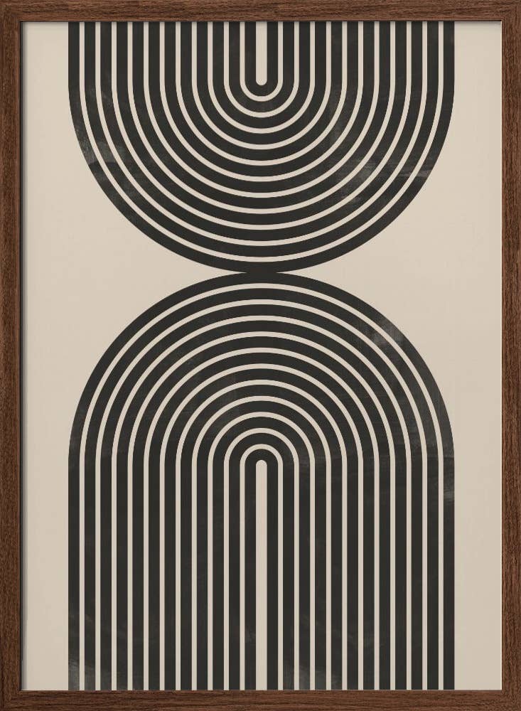 "Black Arch Line Art" Wall Art