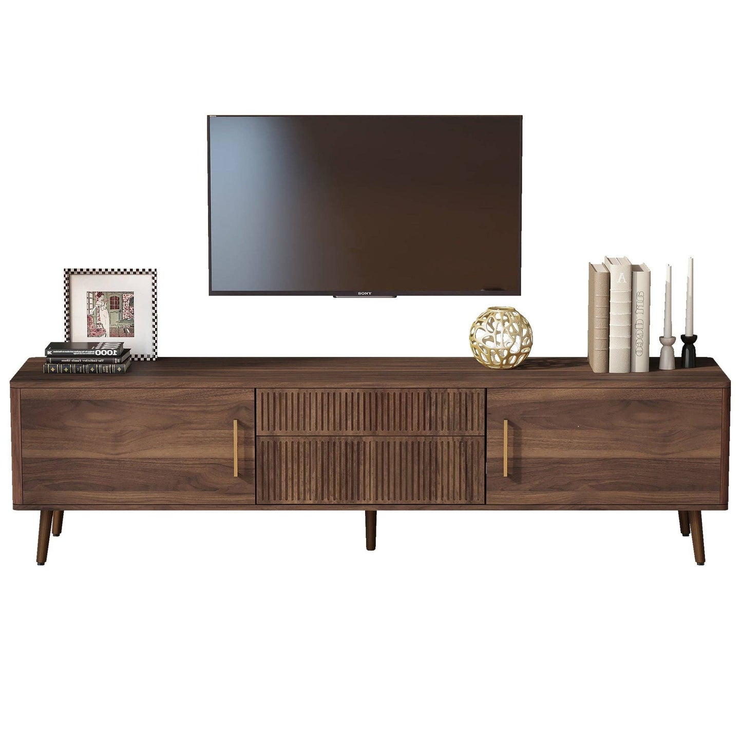 TV Stand with 2 Drawers (for TV up to 80")