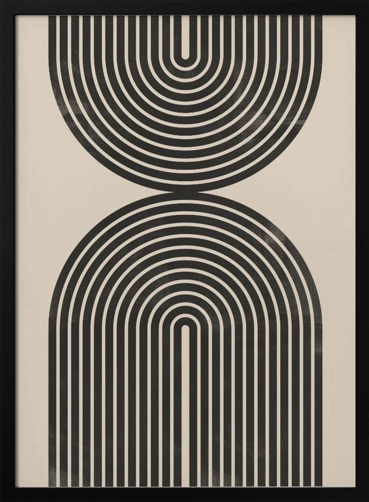 "Black Arch Line Art" Wall Art
