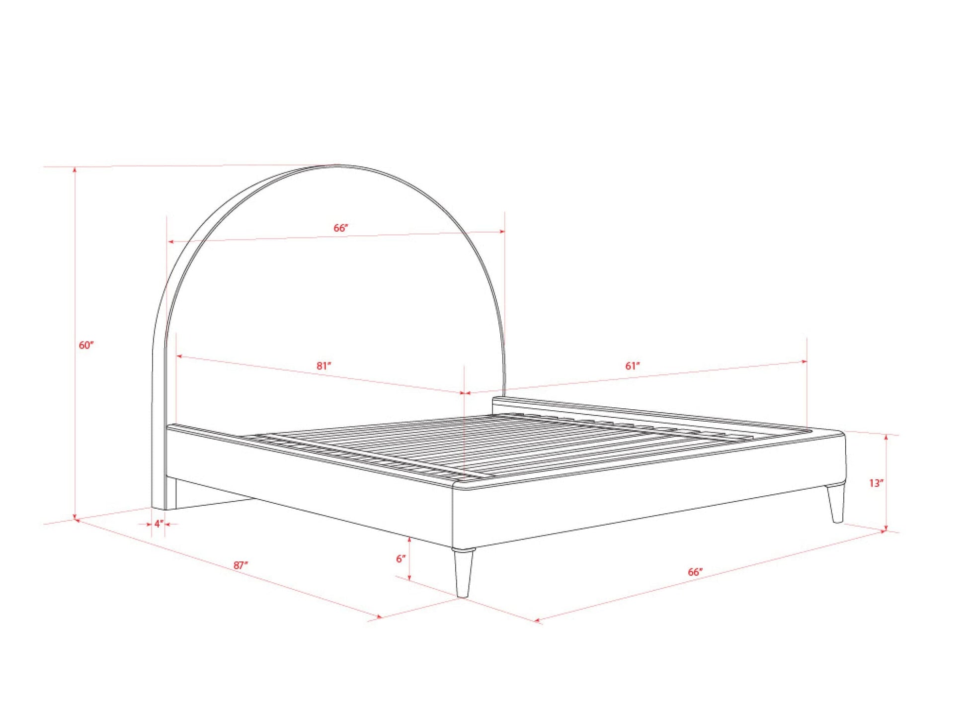 Elipse Upholstered Bed Bed