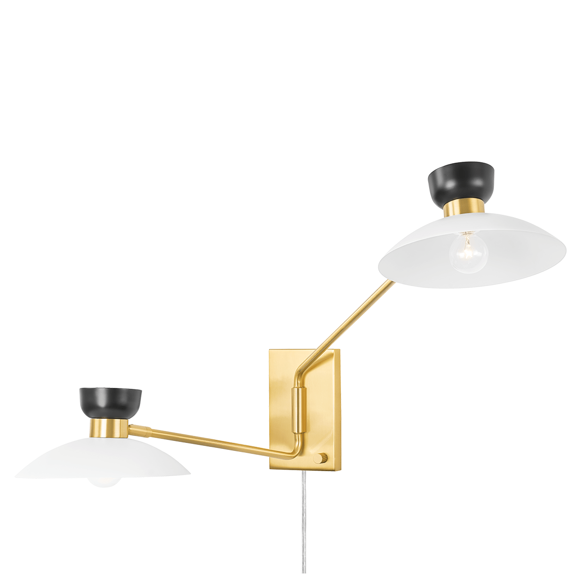 Mitzi Whitley Plug-In Sconce Lighting mitzi-HL481202-AGB