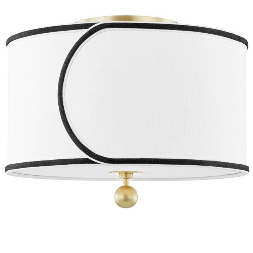 Mitzi Zara Semi Flush Mount - Aged Brass Lighting mitzi-H381602-AGB