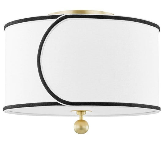 Mitzi Zara Semi Flush Mount - Aged Brass Lighting mitzi-H381602-AGB