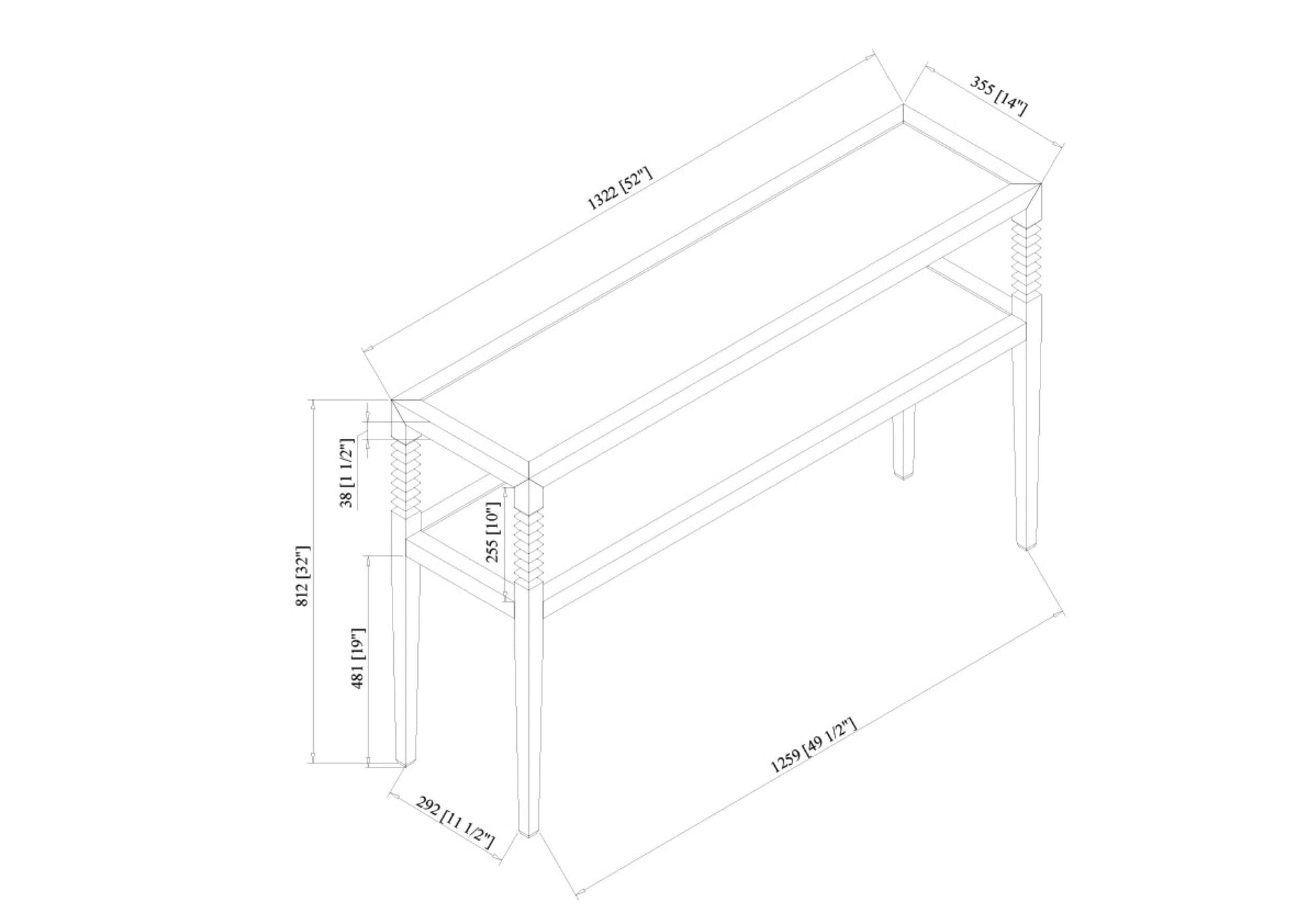 Vansaar Console Table Console Table VANS003-325214 889292886482