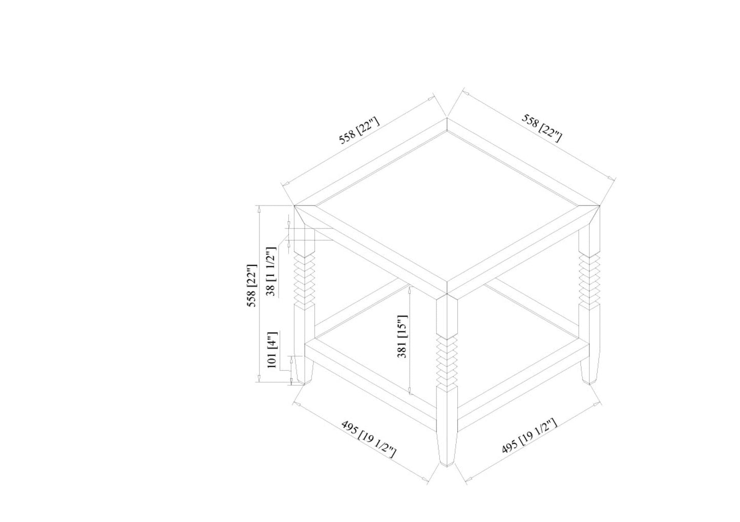 Vansaar End Table End Table VANS001-222222 889292886475