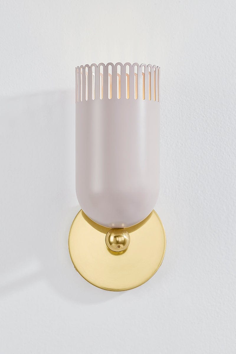 Zoe Feldman x Mitzi Liba 1 Light Wall Sconce Wall Sconces mitzi-H884101-AGB/SPG 806134931070